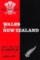 Wales v New Zealand 1967 rugby  Programme